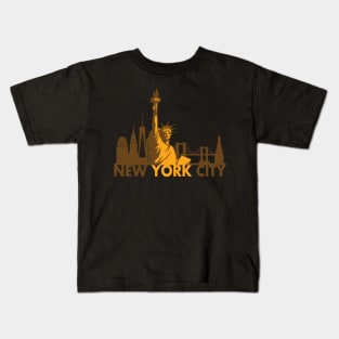 New York skyline Kids T-Shirt